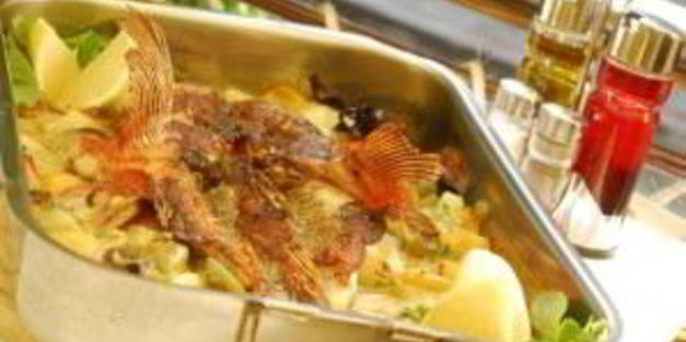 морской окунь в духовке