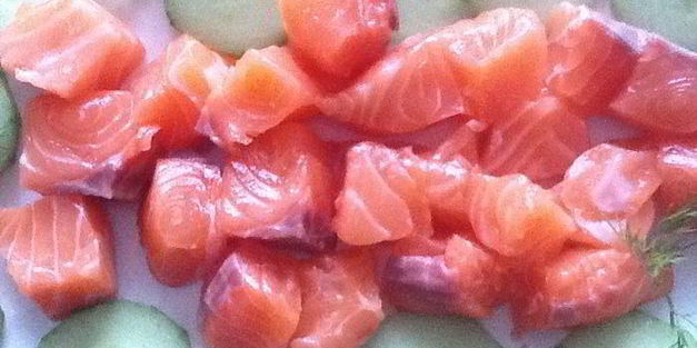 нежная семга с дайконом