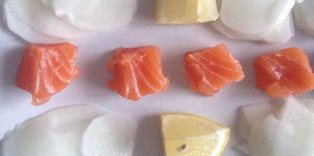 нежная семга с дайконом