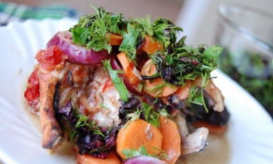 Рецепт окунь в арабском стиле