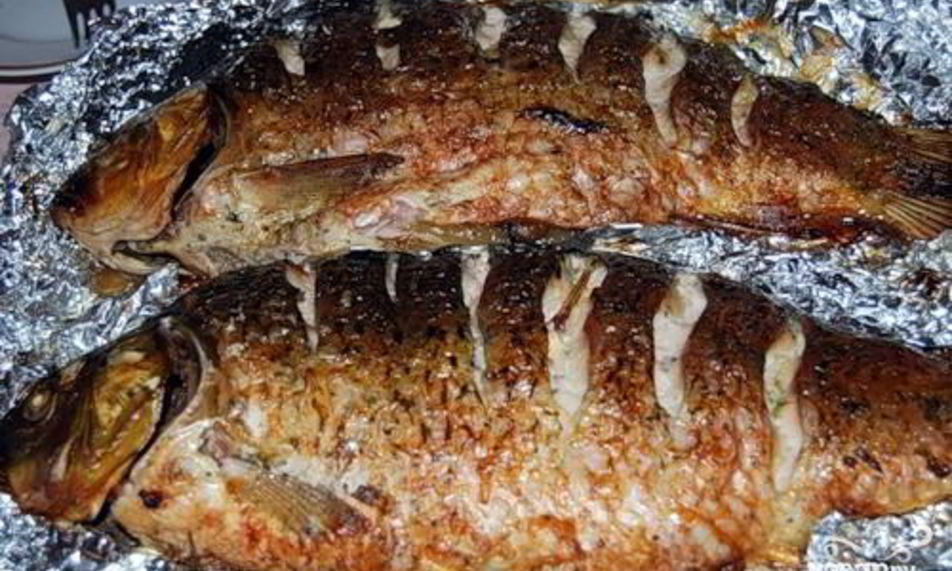 Рецепт плотва запеченная в углях