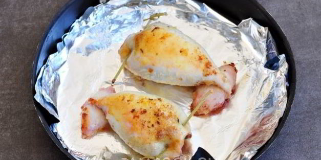 постные фаршированные кальмары