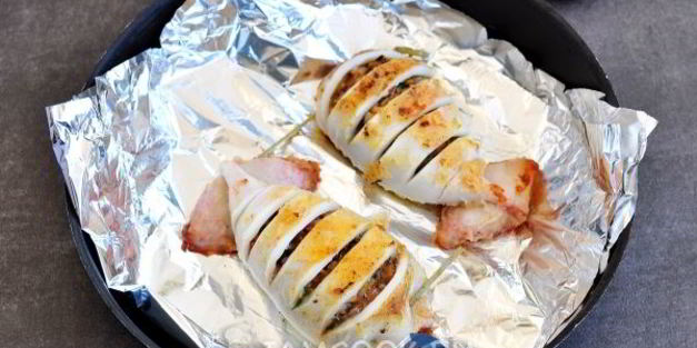 постные фаршированные кальмары