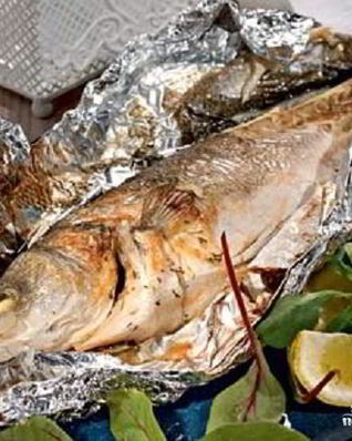 Рыба, фаршированная сыром