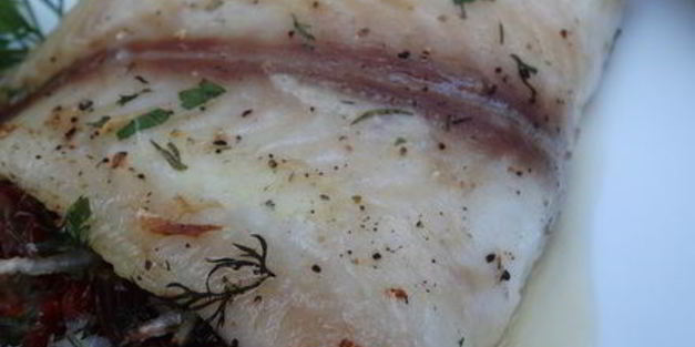 рыба с вялеными томатами