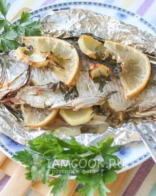 Рыба запеченная в фольге в духовке