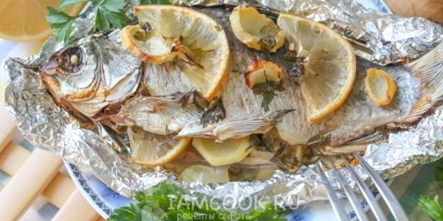 рыба запеченная в фольге в духовке