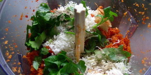 рыбное филе, запеченное под корочкой из чоризо