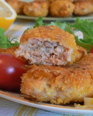 Рыбные палочки в японских панировочных хлопьях