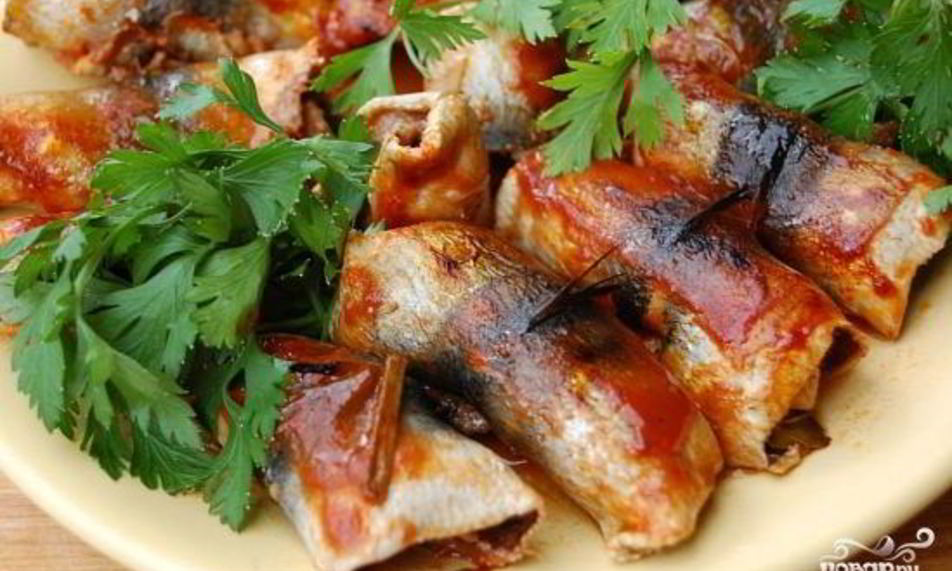 Рецепт салака в томате