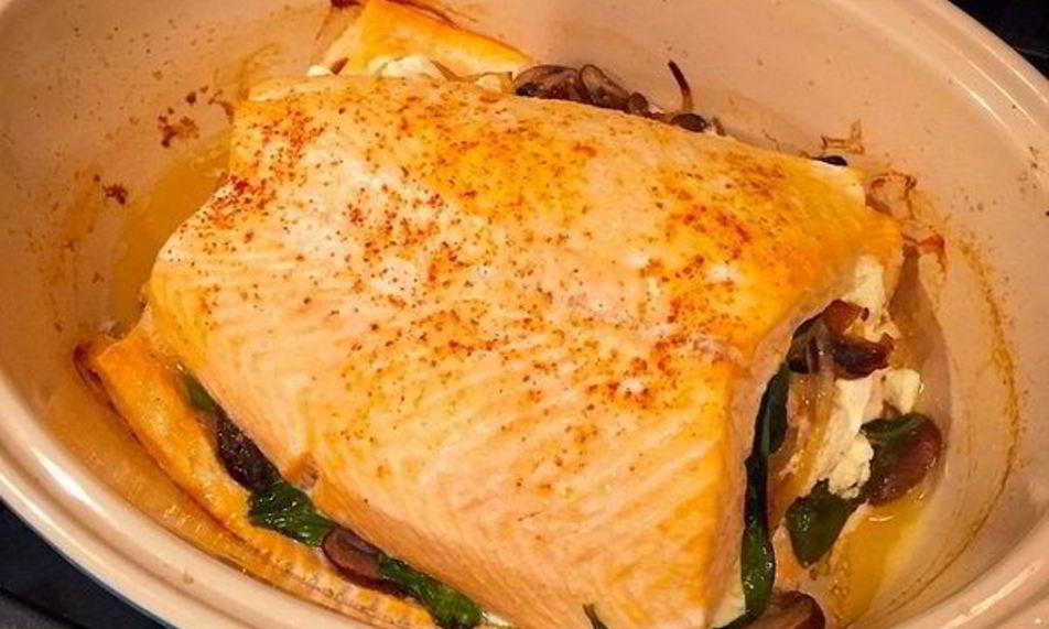 Рецепт семги со сливочныма сырома