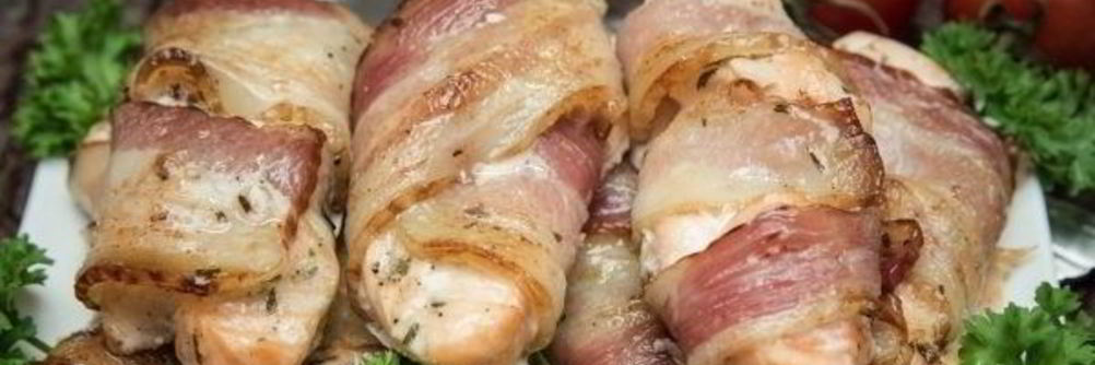 Семга в беконе