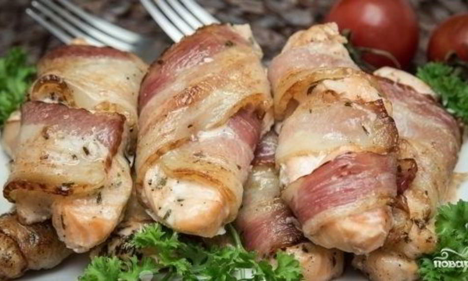 Рецепт семги в беконе