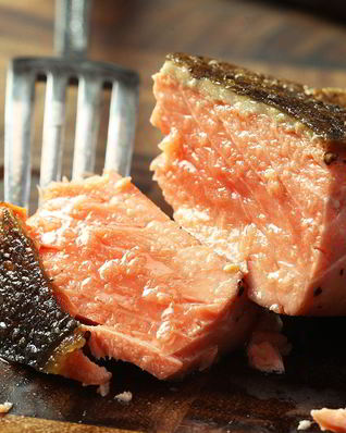 Семга жареная