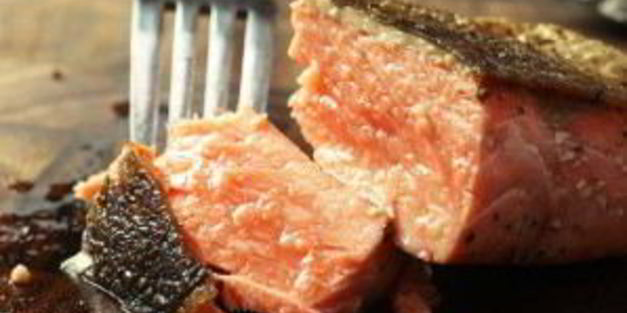 семга жареная