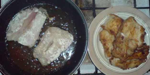 сом жареный