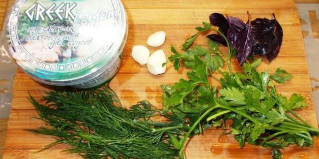 тигровые креветки под греческим соусом