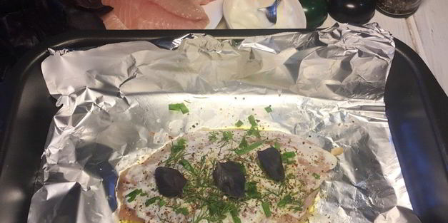 тилапия с базиликом