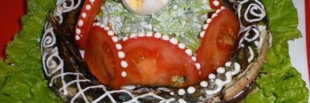 Украшение фаршированной рыбы