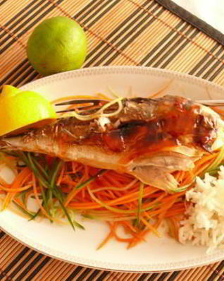 Запеченая макрель по-восточному