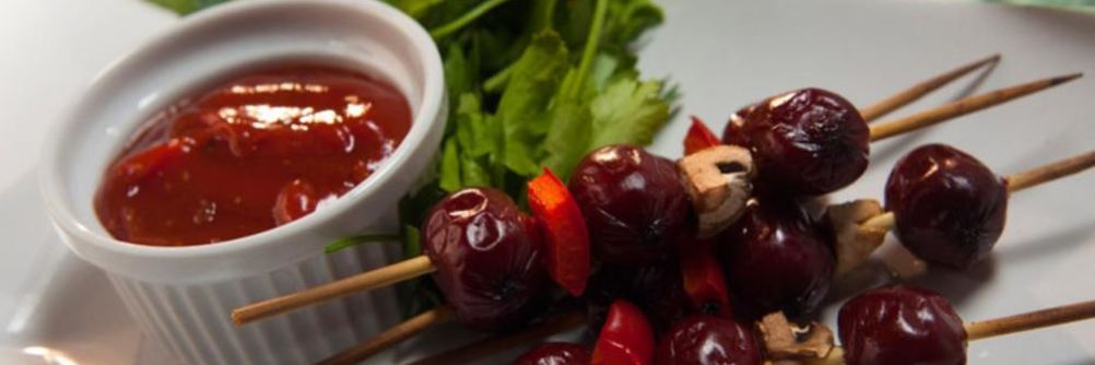 Копченые шашлычки с овощами