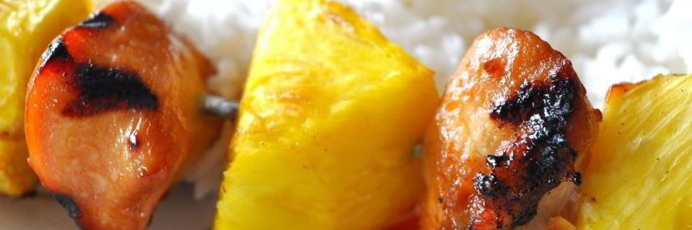 Куриный шашлык по-гавайски