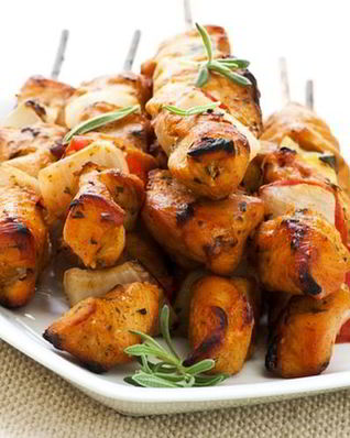 Куриный шашлык с бальзамическим уксусом и розмарином