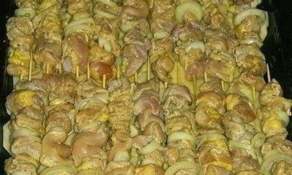 Рецепт куриный шашлык с картошкой в духовке