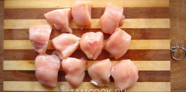 куриный шашлык в зеленом маринаде