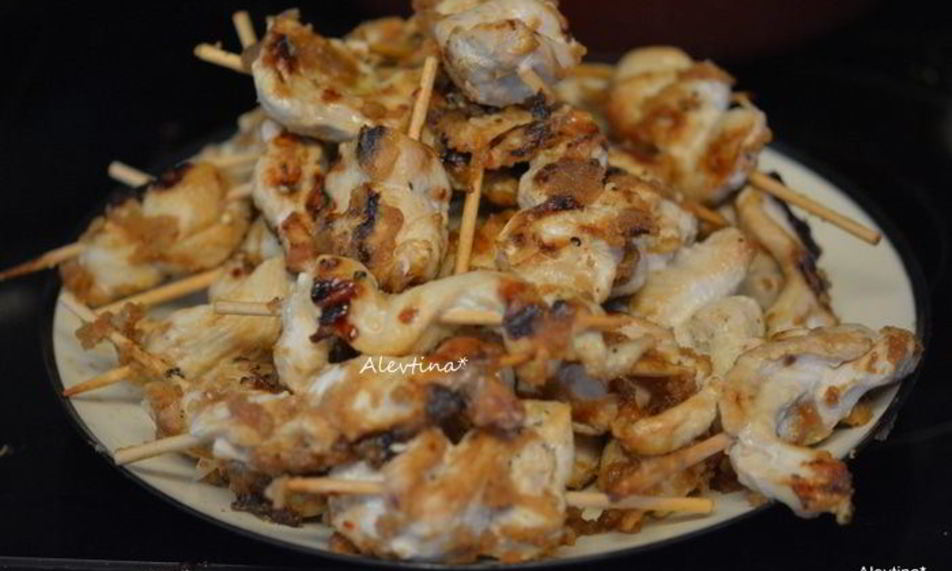 Рецепт куриные шашлычки satay