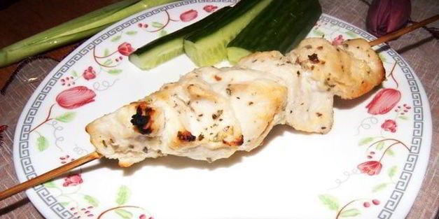 куриные шашлычки в ананасовом маринаде