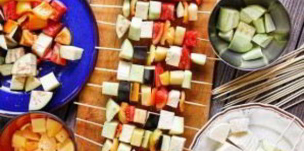 овощной шашлык в кляре