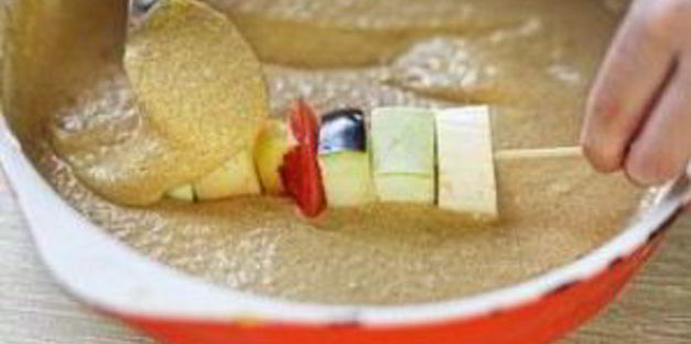 овощной шашлык в кляре