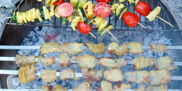 овощные мини-шашлычки по-гречески