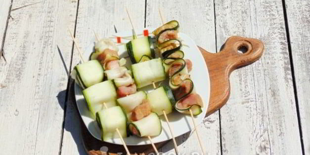 овощные мини-шашлычки по-гречески