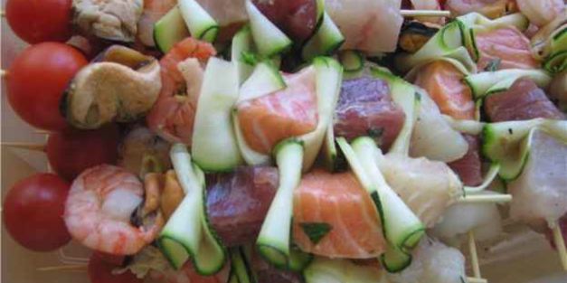 рыбный шашлык