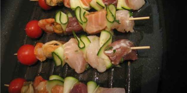 рыбный шашлык