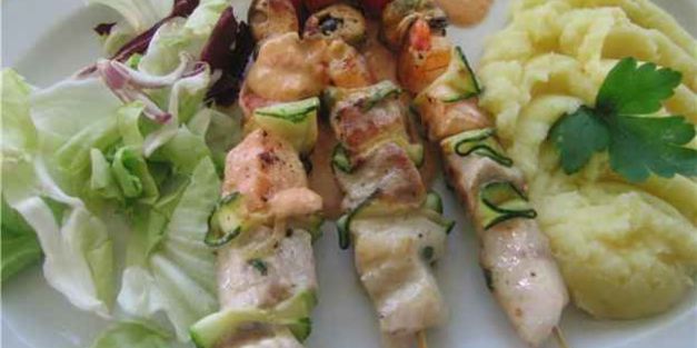 рыбный шашлык