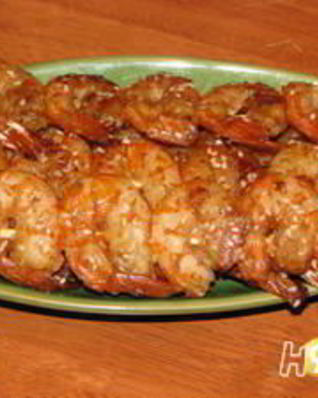 Шашлычки из креветок