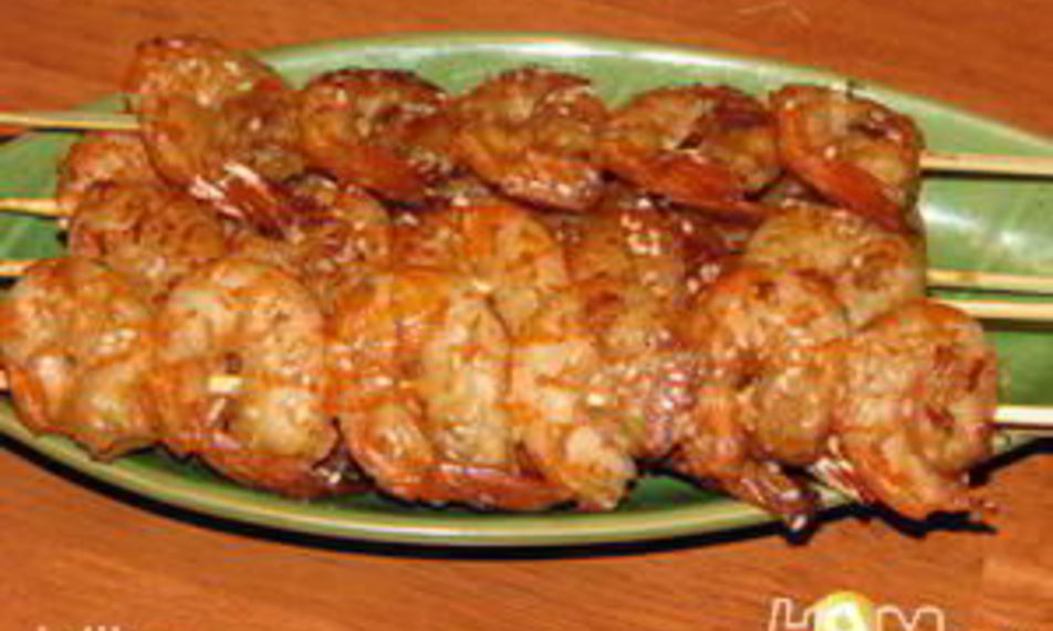Рецепт шашлычки из креветок