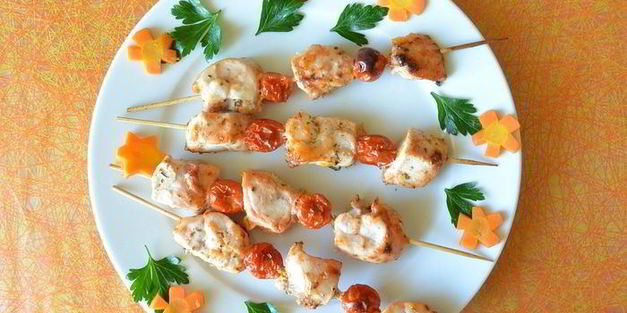 шашлычки из куриной грудки в духовке