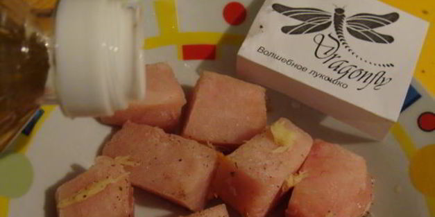 шашлычки из курицы и брюссельской капусты