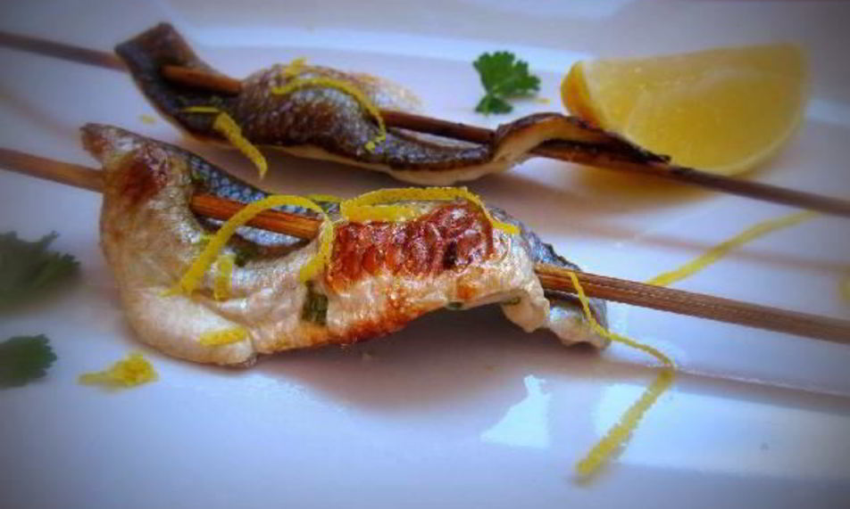 Рецепт шашлычки из рыбы с медом и розмарином