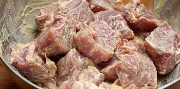 шашлычки из свиной вырезки с грушами