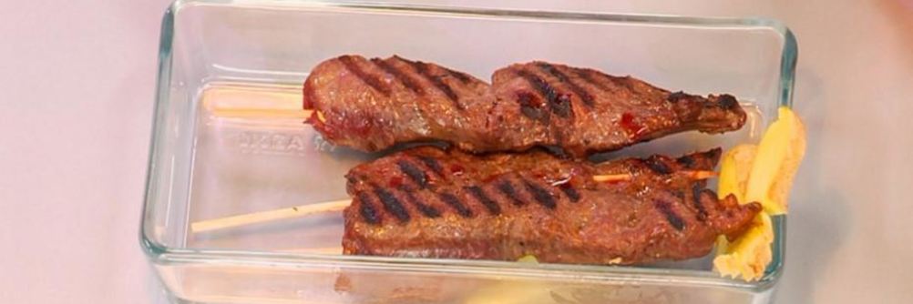 Шашлычок из говядины в соевом соусе