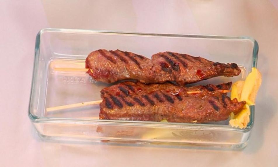 Рецепт шашлычок из говядины в соевом соусе