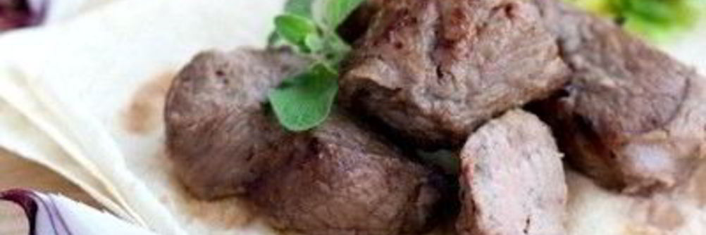 Шашлык из баранины с киви