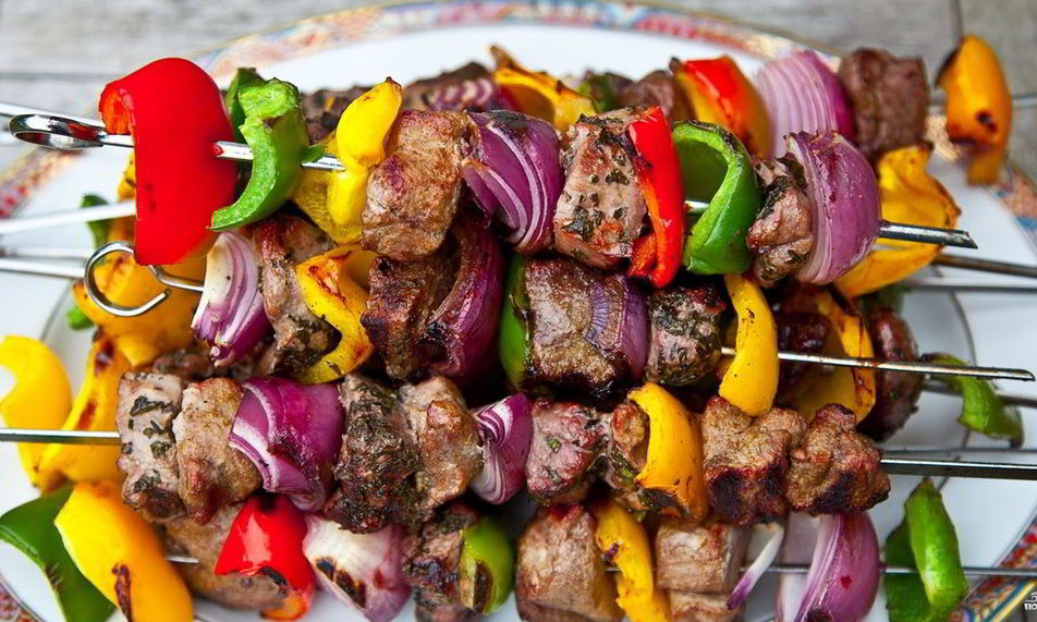 Рецепт шашлык из баранины с овощами