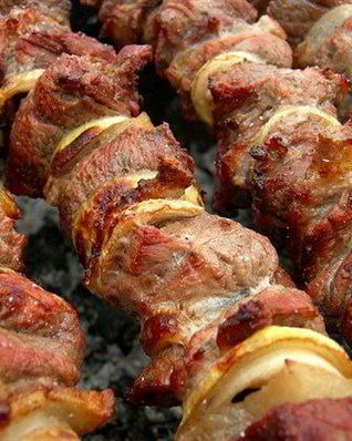 Шашлык из белого мяса