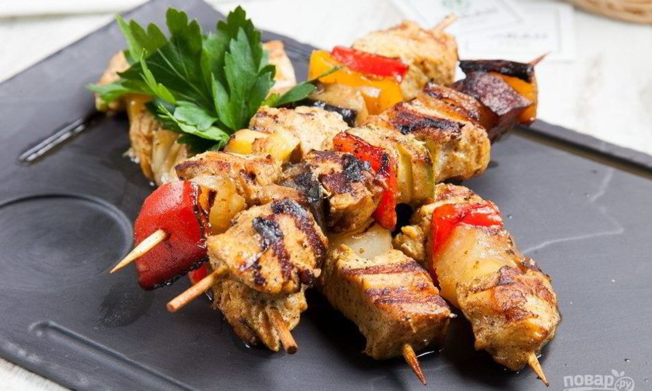 Рецепт шашлык из грудки курицы